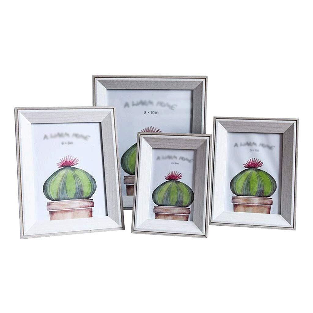 MOBYGKFY Picture Frames Made of Solid Wood and High Definition Glass Display Pictures Wall Mounting Photo Frame
