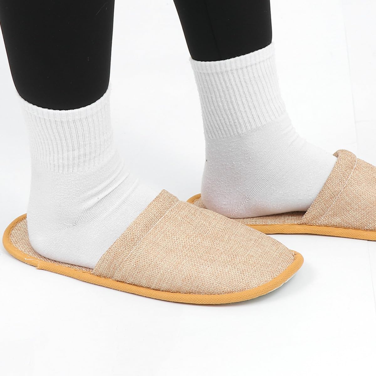 UPKOCH 10 Paia Pantofole Pieghevoli da Viaggio Unisex Morbide Chiuse Leggere e Portatili per Hotel Spa Casa e Viaggi Salvaspazio e Comode per Uomo e Donna