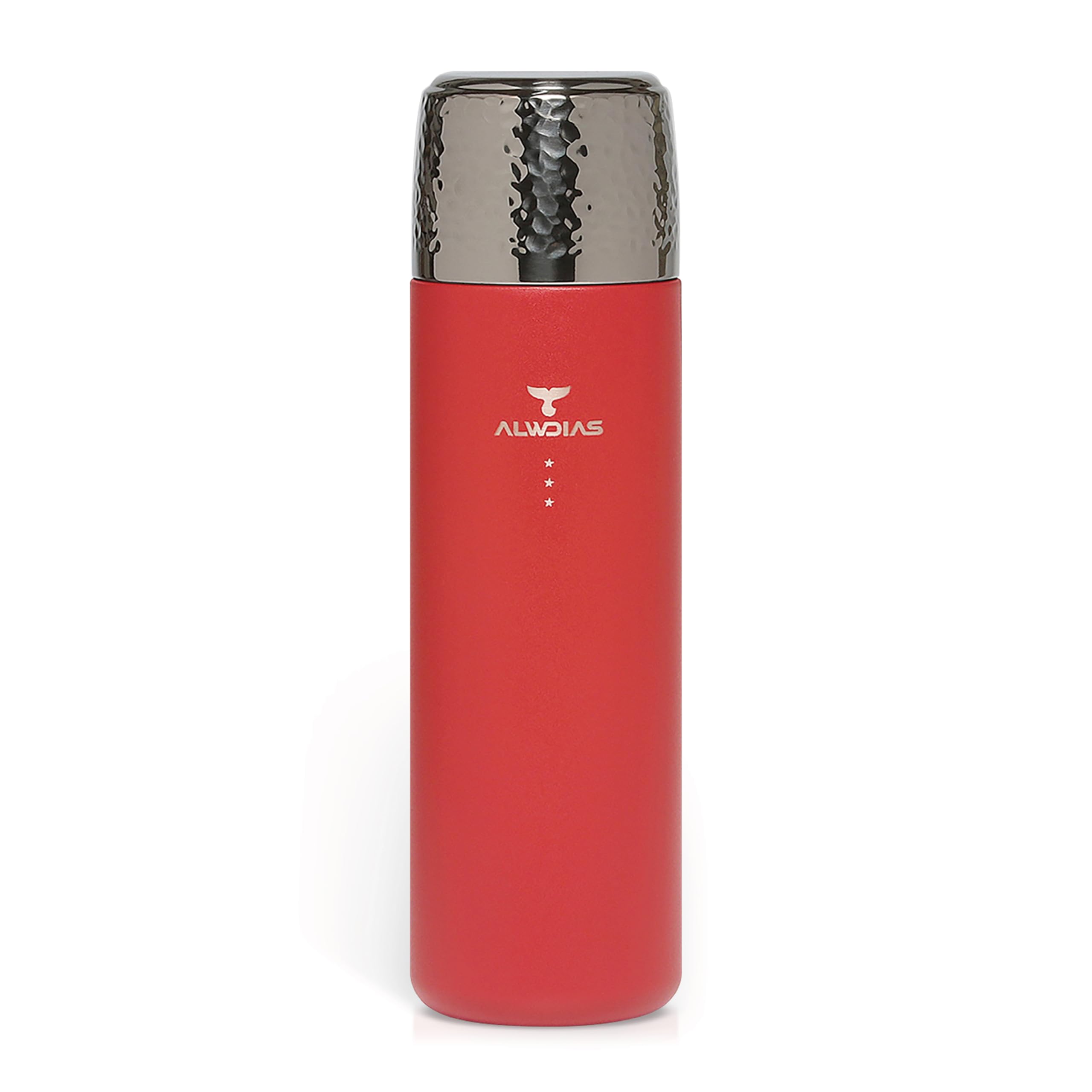 Thrista - Botella de agua de acero inoxidable 316 aislada al vacío, infusor de té de titanio, diseño compacto y a prueba de fugas, 479.1 g/500 ml, apertura con un solo toque para bebidas frías
