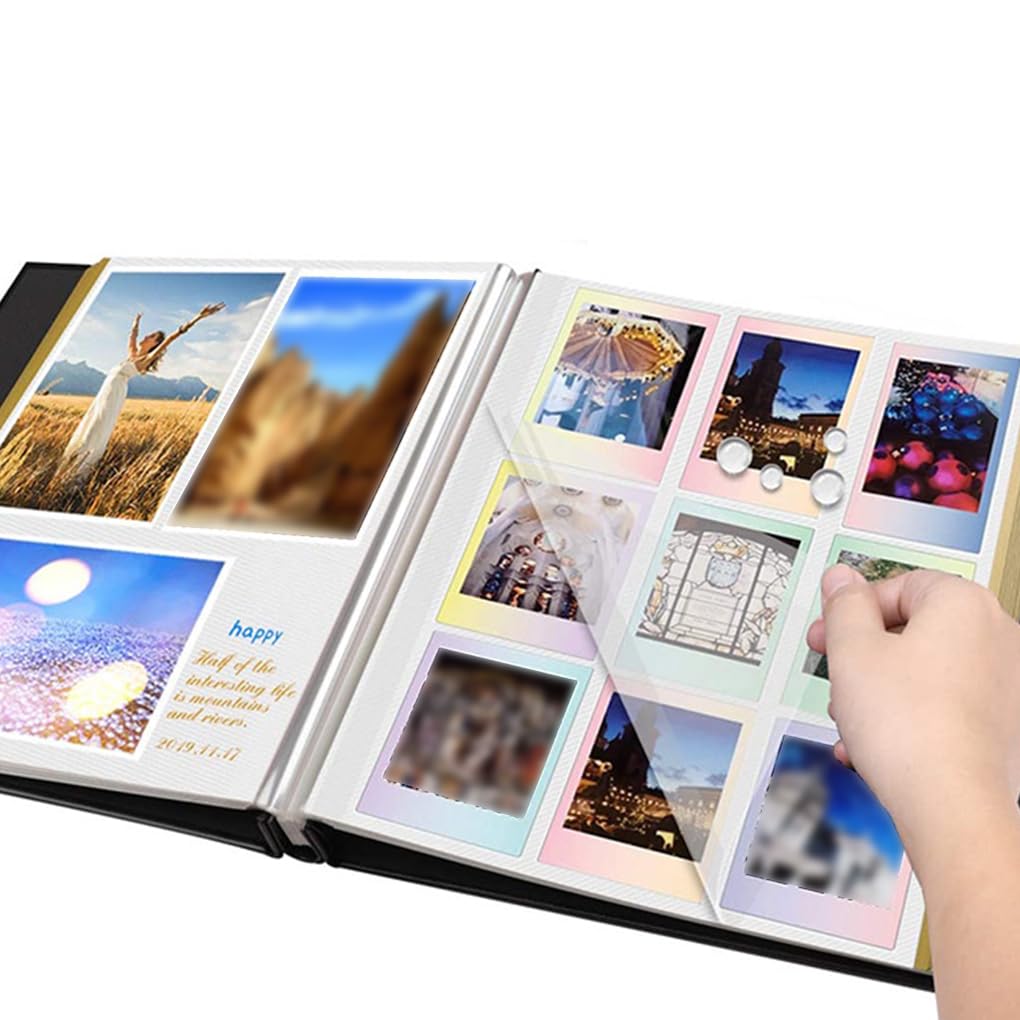 Album fotograficzny PU A4, samoprzylepna folia samoprzylepna, ochrona przed kurzem, scrapbooking, książka, podróż, rozwój dziecka, rodzina, kawa/czarna karta
