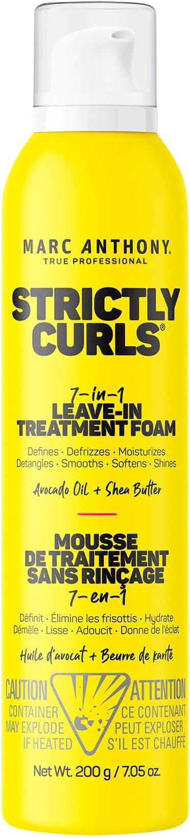 True Professional Strictly Curls Perfect Curl 7-In-1 Leave In Treatment Foam, 7.05 Ounce (Packaging May Vary)