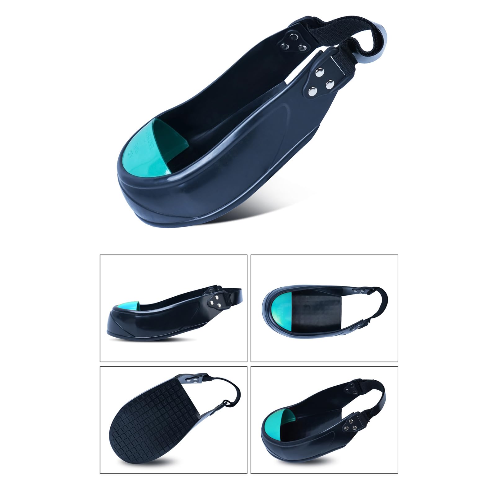 Protezioni per le dita dei piedi in acciaio resistente con cinturino regolabile Copriscarpe sicurezza Anti-sfondamento Copriscarpe da lavoro per uomo e donna Accessori per scarpe antinfortunistiche