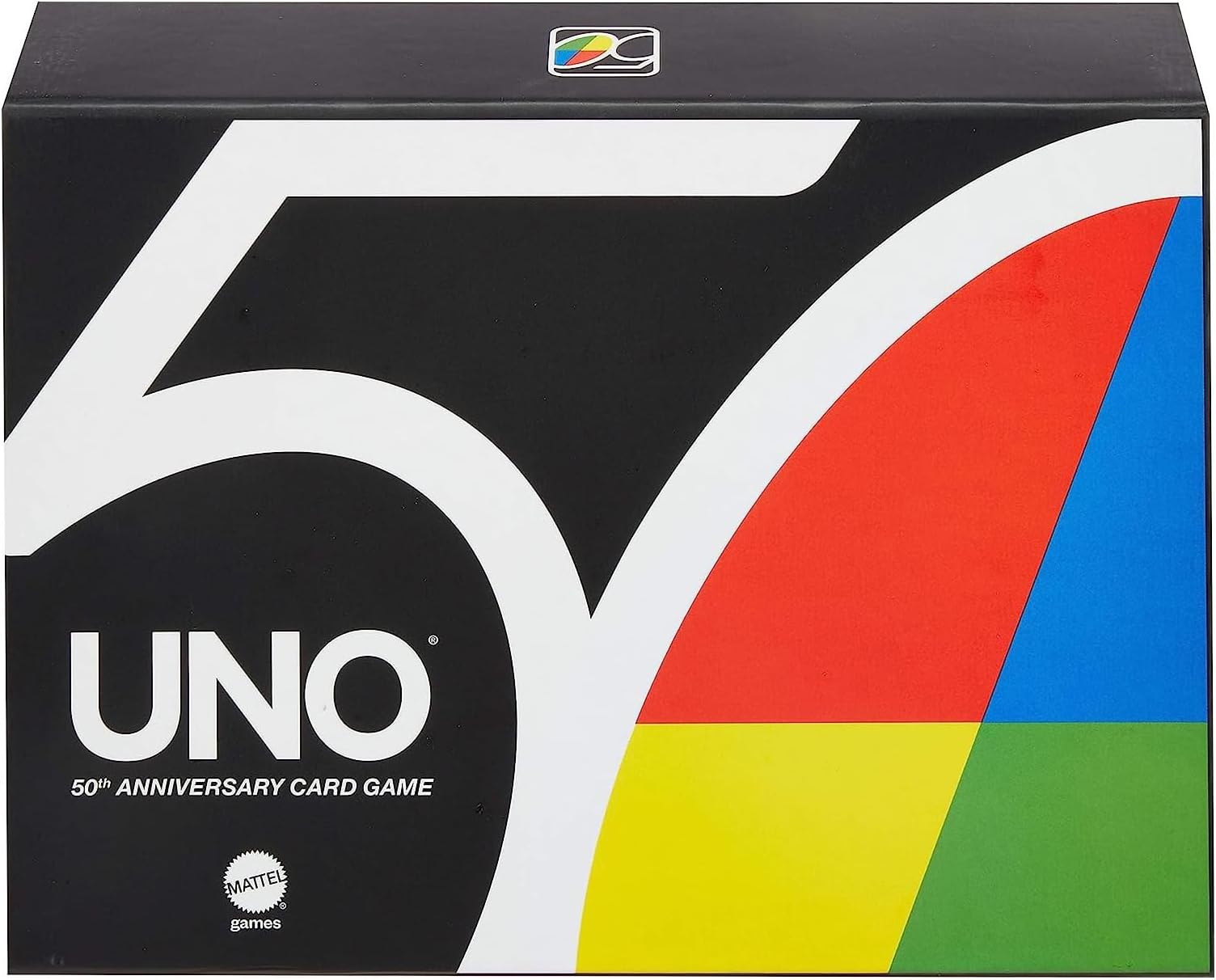 Mattel Games UNO Premium 50th Anniversary Edition Matching Card Game Featuring Commemorative Coin & 112 Cards, Game Night, Kids & Collectors Gift Ages 7 Years & Older.