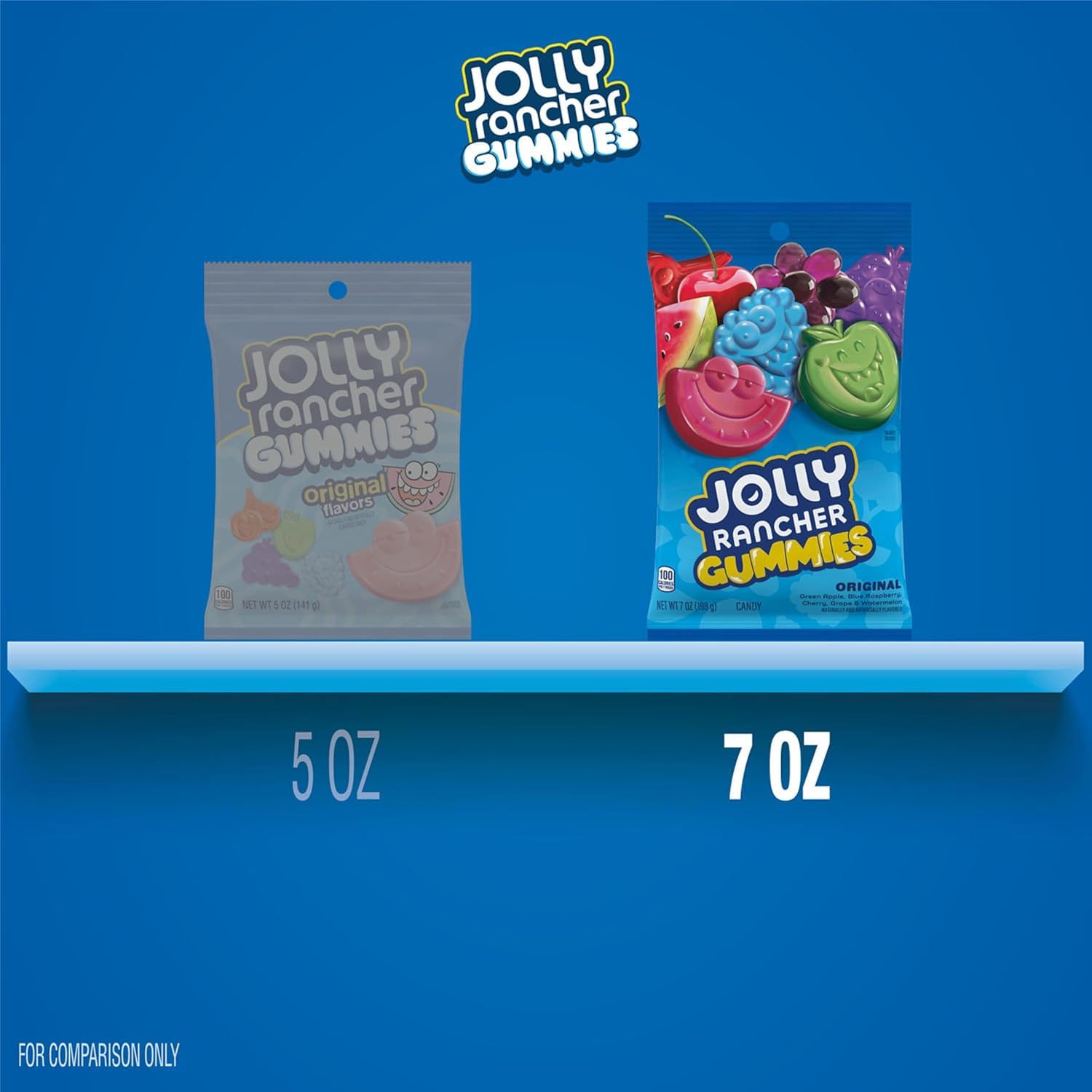 Jolly Rancher Gummies - Pack of 2 - Assorted Fruit Flavored Candy - Perfect for Sharing with Friends and Family - Snack Anywhere and Anytime