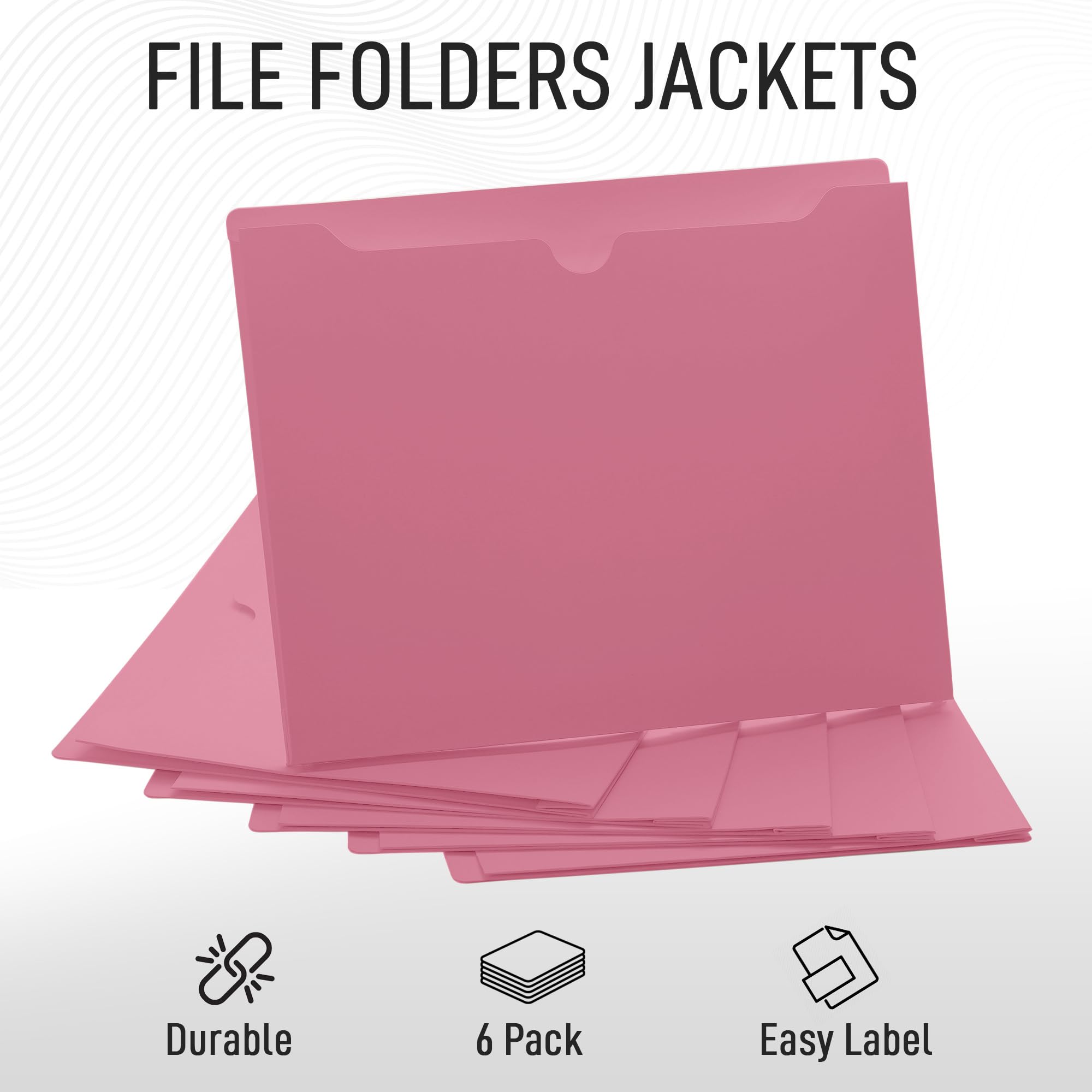 Pink File Jacket Snapklik.com : Pink File Jackets, 2 Inch Expansion, Letter Size ...