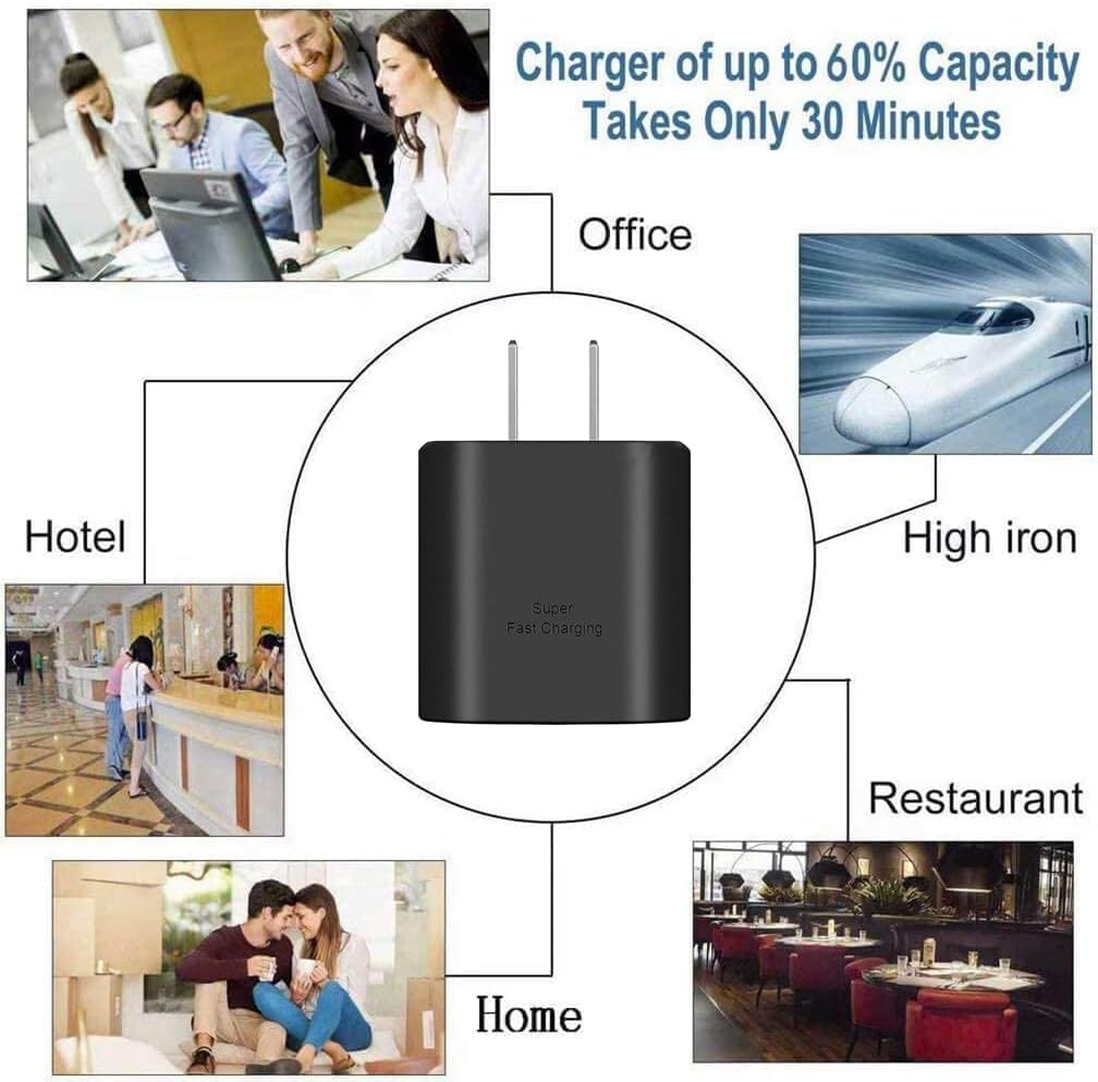 Super Fast Charger, 45W USB-C Super Fast Charging Wall Charger - PD GaN Power PPS Charger for Samsung Galaxy S25 S24 S23 S22 Ultra Plus S20 Note10 Tab S8 Ultra. - 7
