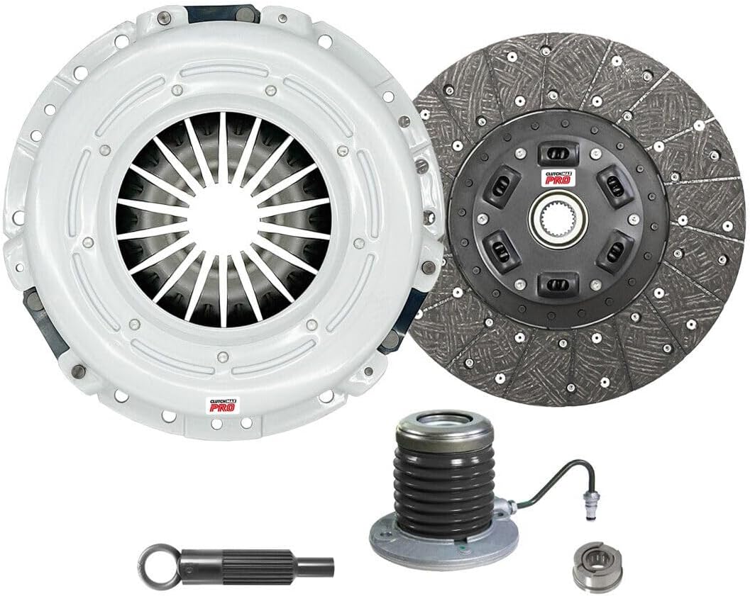 ClutchMaxPRO Heavy Duty OEM Clutch Kit with Slave Cylinder Compatible with Ford Mustang 2011-2017 GT 2012 2013 Mustang Boss 302 5.0L V8 Coyote (CP07809HDWS-CK)