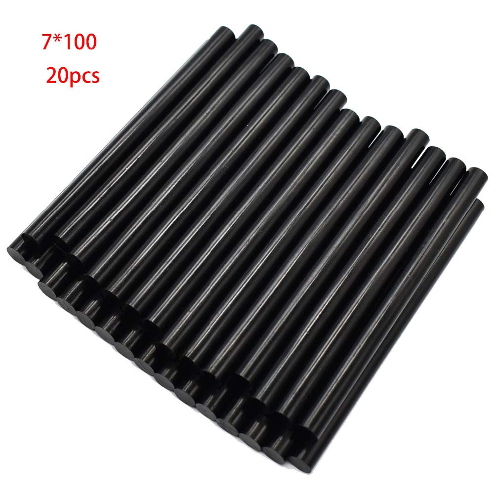 Lot de 20 bâtons de colle thermofusible 7 x 100 mm pour pistolets de 7 mm, réparation automobile, outils de bosses sans peinture