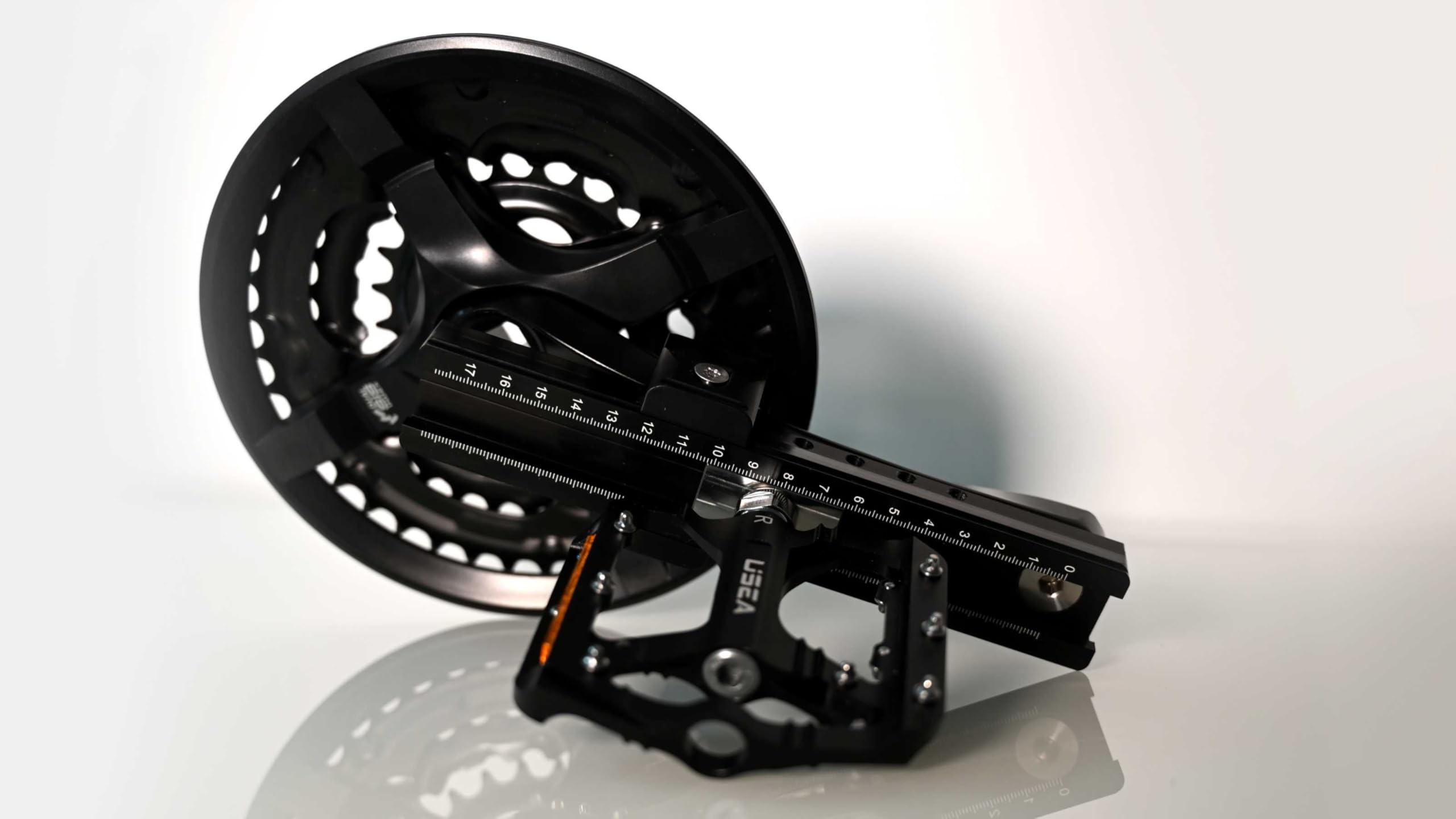Fahrrad Kurbelverkürzer Set für Pedal rechts, bei Knie- und Hüftschmerzen, für Reha & Ergometer - gelenkschonender Fahrradkurbeladapter - stufenlos verstellbar - WX Vario