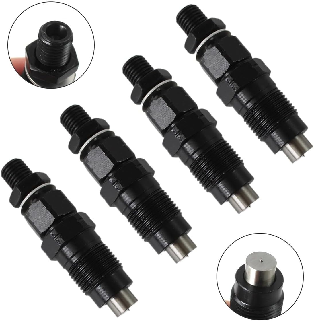 4pcs Diesel Fuel Injectors 16600-63G21 for Nissan Navara QD32 D22 3.2L Direct Fit Set Enhanced Spray Pattern
