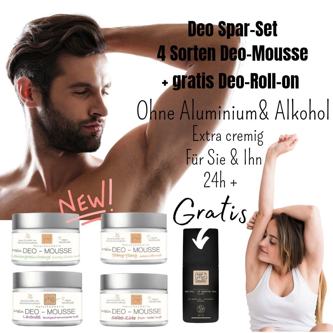 Neu: Die 24h+ Deo Kollektion - Alle Thats me organic Deos in einem Set
