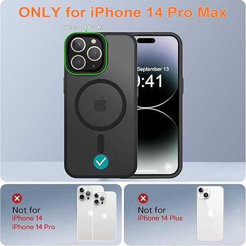 Miniatura 2 de CHEZEAL Funda magnética para i14 Pro Max (negro)