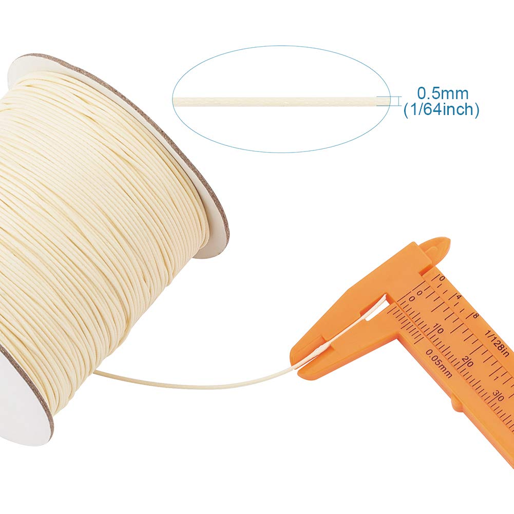 Cheriswelry 185 yards 0,5 mm polyester koord draad kralen