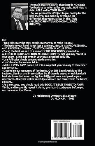 Allergic Rhinitis and NON-Allergic Rhinitis Black and White: ENT HOT NOTEs by Dr. M.O.H.M. FOR BOARD