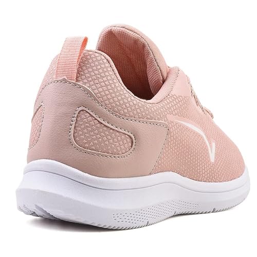 Tenis Feminino Casual Academia Caminhada Corrida Leve Cor:Rosa;Tamanho:37
