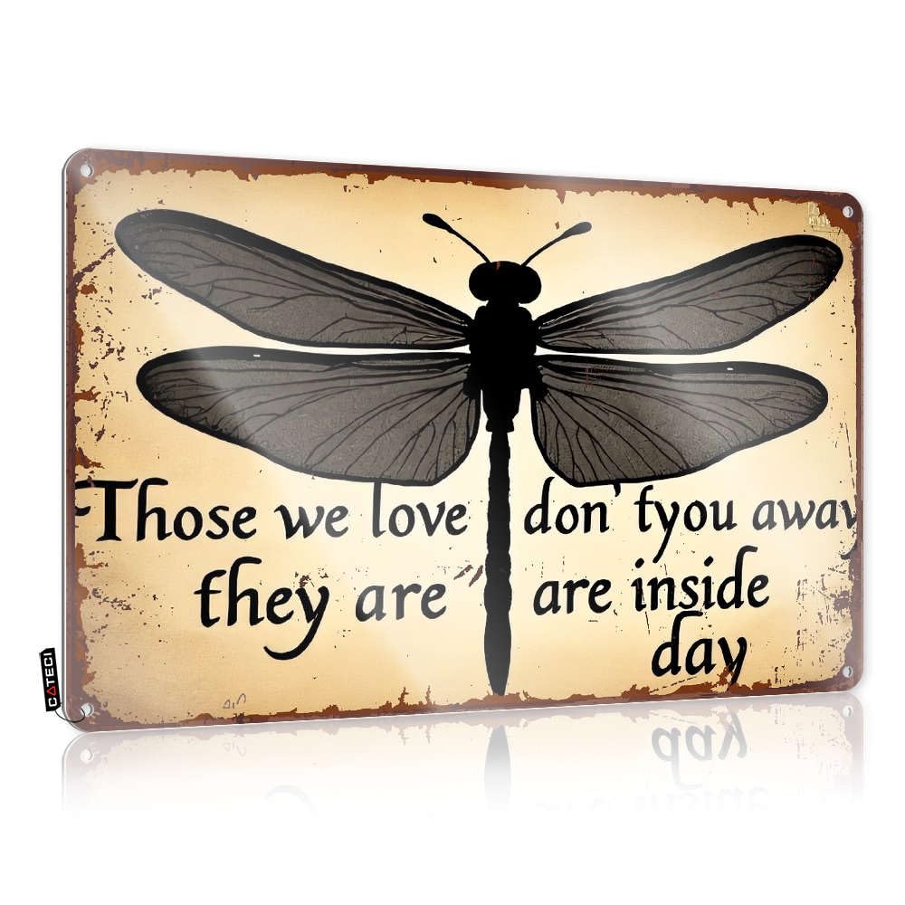 Fzfn Colour Gorgeous Decorations, Funky Accessory Those We Love Don't Fade Away, They Are Inside Our Hearts. | Farmhouse Mancave Decor(30X40cm)