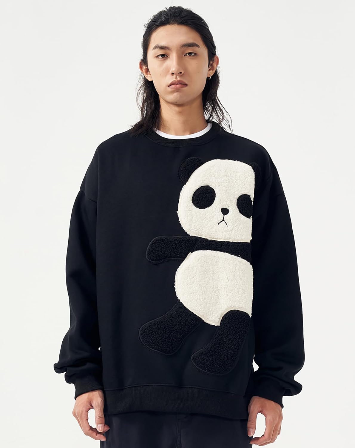 Niepce Inc Streetwear Fashion Crewneck Graphic Sweatshirt for Men