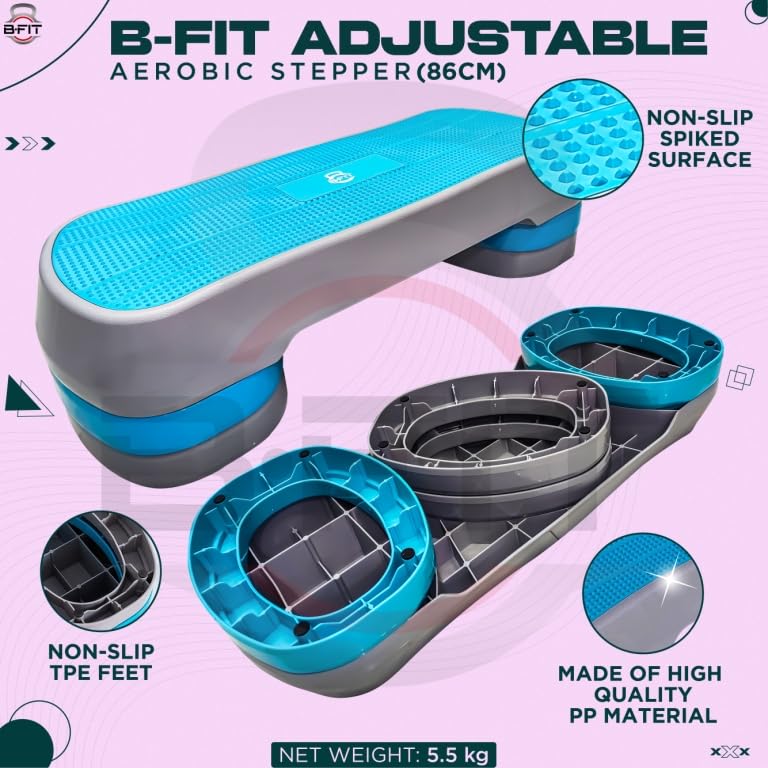 Image of B Fit Premium Quality Aerobic Steppers (85X35X21 CM)