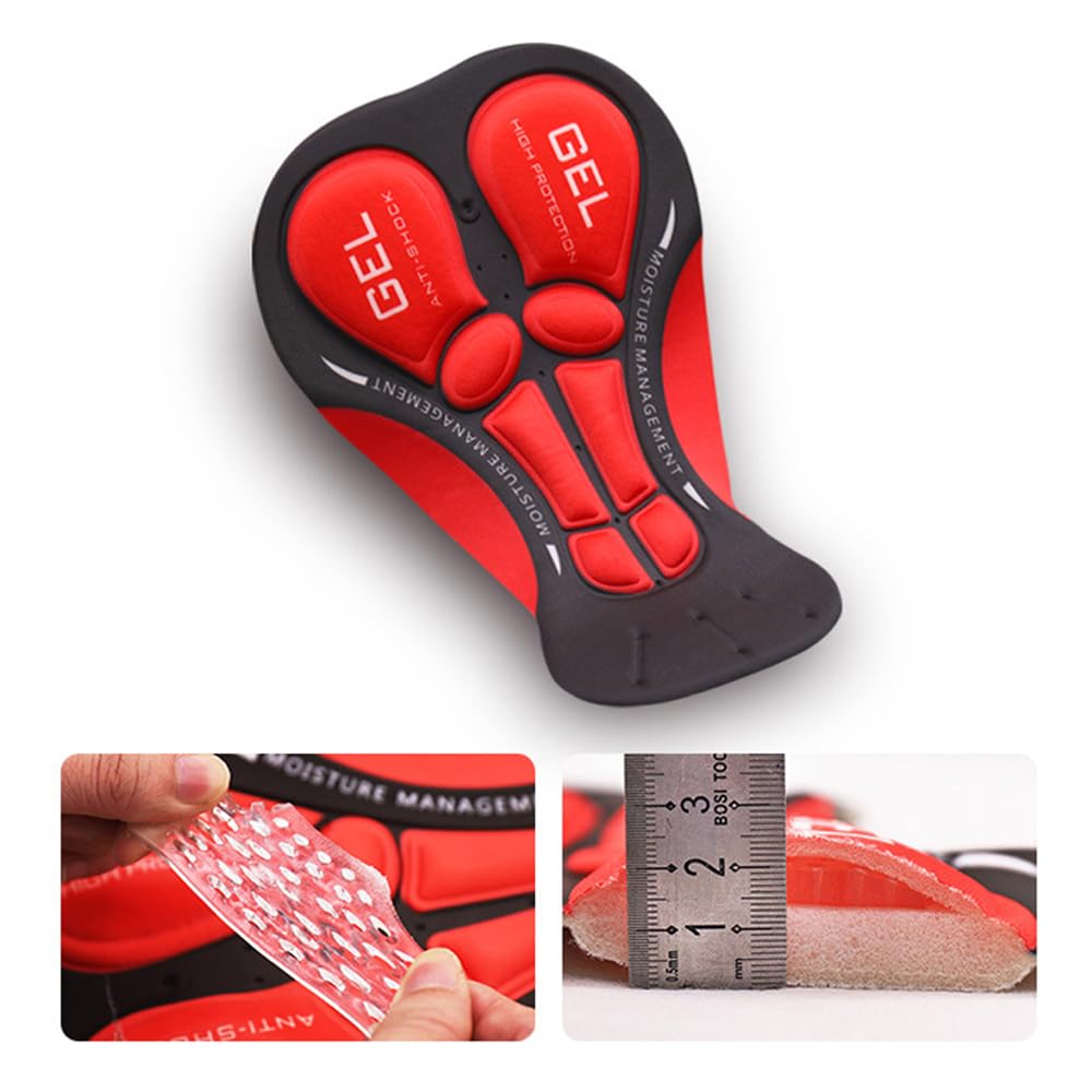 Pantaloncini da Ciclismo Traspiranti Uomo con Imbottitura in Gel 3D, Elastici Pantaloncini MTB Leggero Intimo da Ciclismo, vestibilità Ampia Pantaloncino Mountain Bike