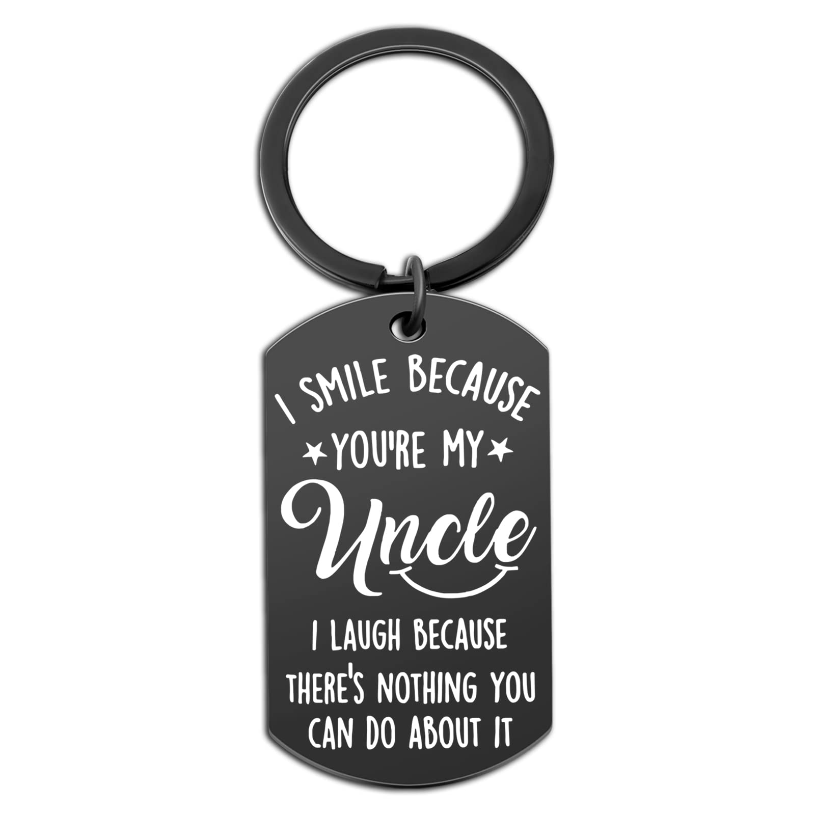 isiyuUncle Gifts: Special Funny Uncle Key Gifts Ring from Niece & Nephew for Men - Him Birthday & Father's Day
