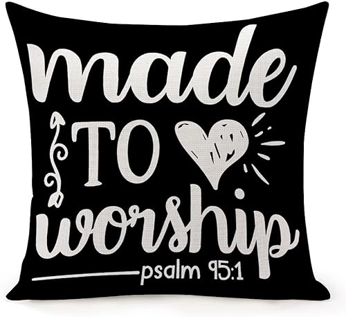 Miniatura 1 de Cojines Decorativos para Sala Bible Verses Pray More Worry Less Pillow Cases Encouraging Bible Verses Modern Sofa Throw Pillow Cover Zippered Couch