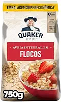 Aveia em Flocos Quaker Pacote 750g Embalagem Supereconômica