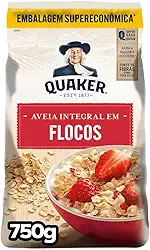 Aveia em Flocos Quaker Pacote 750g Embalagem Supereconômica