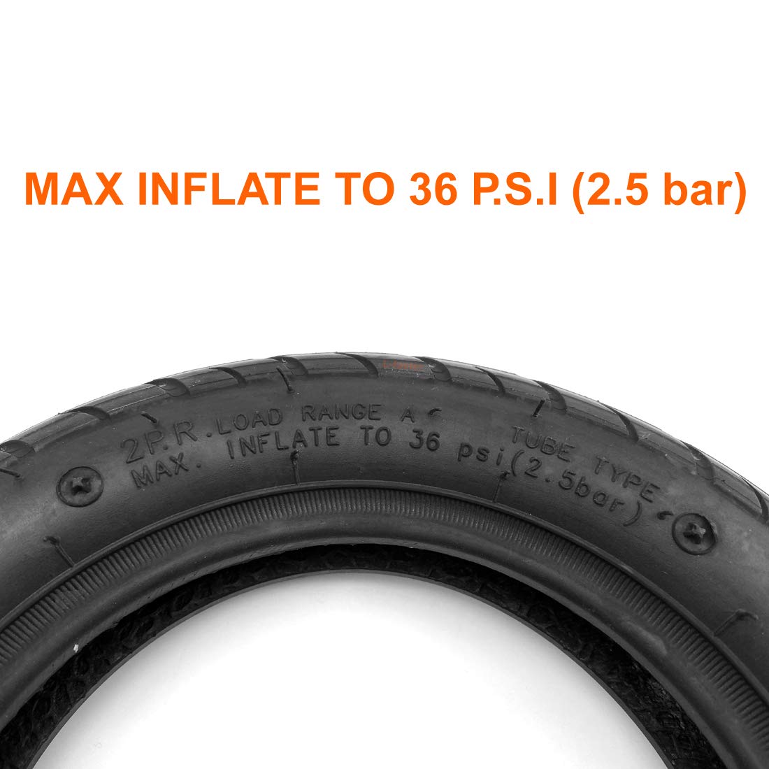 L-faster Neumático de 10x2,25 CST y Tubo de 10x2,0 para Rueda de Patinete eléctrico de 10 Pulgadas, neumático de Goma de Repuesto