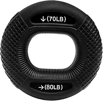 Silicone Grip Ring, Adjustable Hand Grip Elastic Strong Toughness Compact Size Ergonomic Design Heavy Gripper Fitness Hand Finger Exerciser Ring