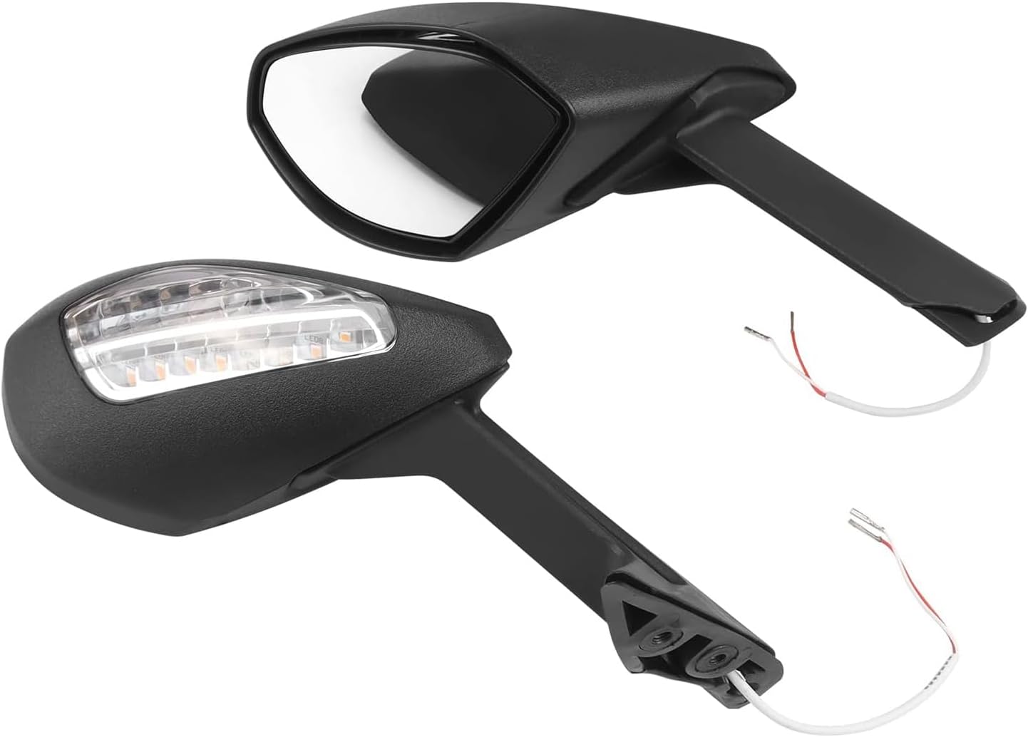 Worldmotop Offroad Rear View Side Mirror Adjustable Motorcycle Side Rearview Mirrors Compatible with Ducati 959 Panigale 2016-2019 1299 Panigale/S/R 2015-2019 2018 2017