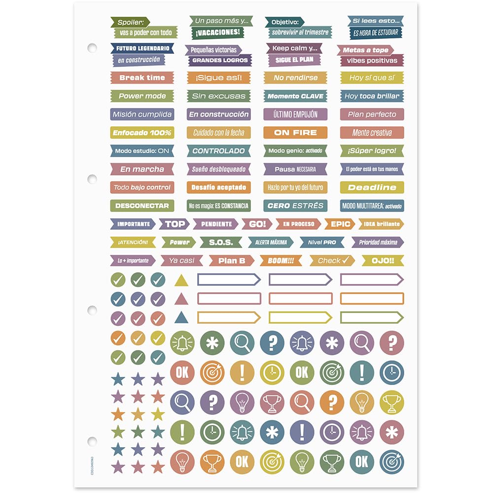 Grafoplas Ordner mit 4 Ringen, A4, mit Nachfüllpackung, Trennblättern, Planner, Aufkleber und transparentem Umschlag, Lavendel, Polyfoam Unequal Pop Up Design, robust und ultraleicht, Öffnung 360