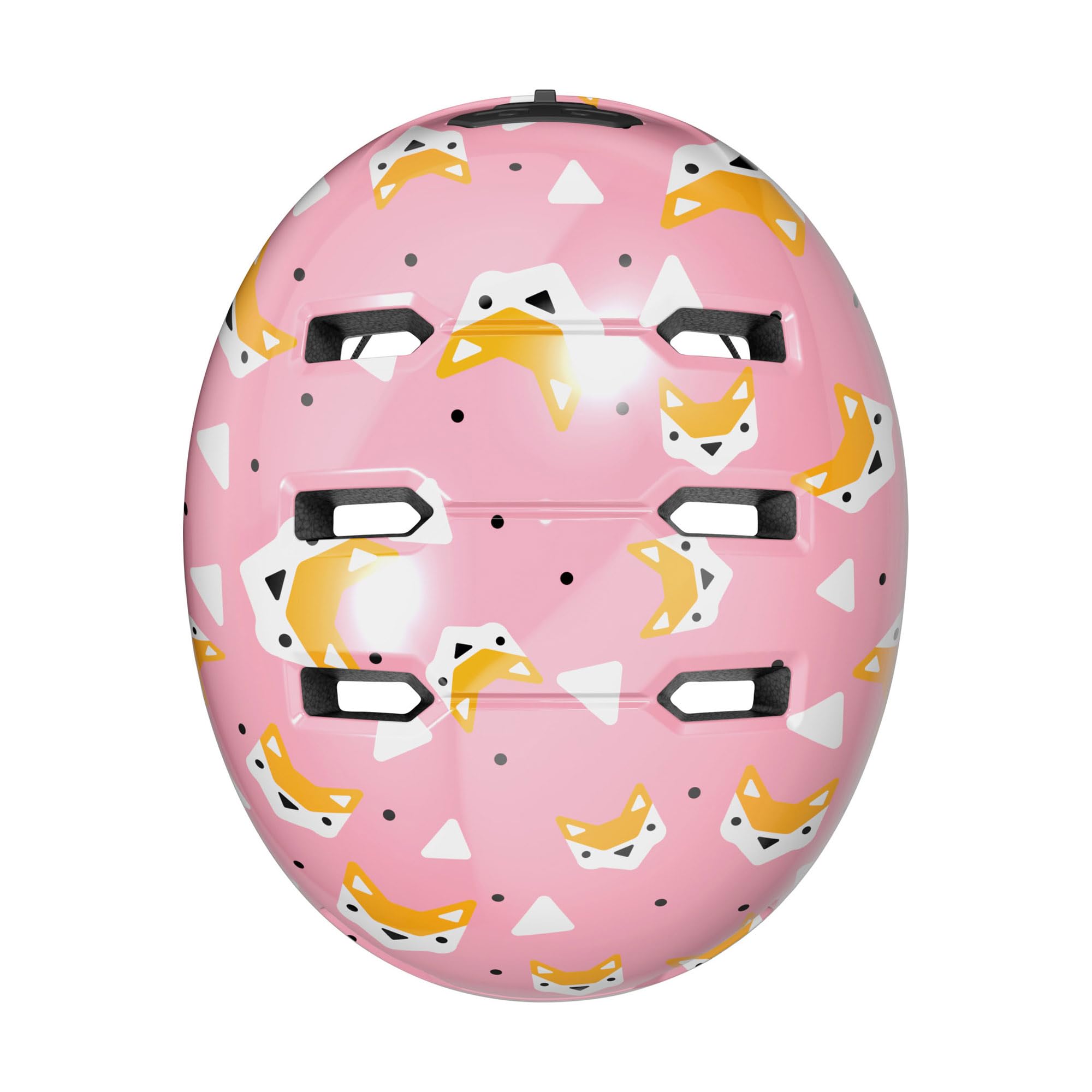 Abus Skurb Kid - Robusto Casco de Bicicleta con Imagen de Skate y Espacio para una coleta, múltiples diseños - para niñas y niños