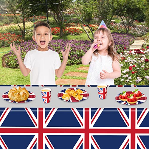 King Charles Iii England Table Cloth Union Jack Party Plastics Tablecloth Union Jack Table Cover Gb Tablecover Great Britain Pe Table Cloth Britain Sporting Events Supplies For Party Decor, 220X130Cm #TOP3