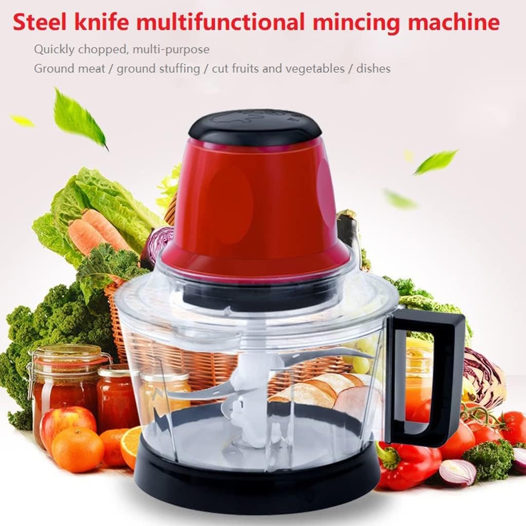 2.8L Powerful Meat Grinder Spice Garlic Vegetable Chopper Electric Automatic Mincing Machine Household Grinder