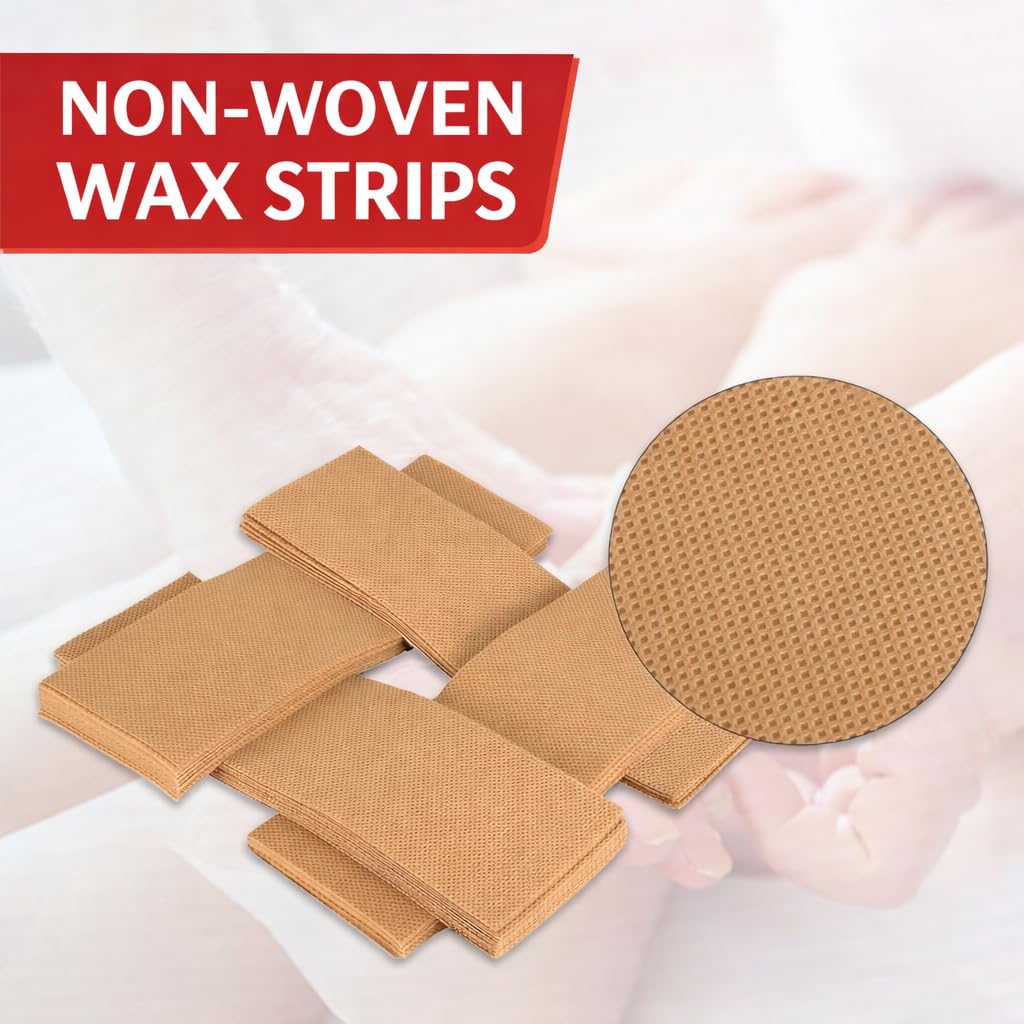 Cartell Non-Woven Wax Strips for Hair Removal, Beige, 28x9 cm, 80 Pieces, Pack of 2, Jewellery Making and Craft Works (Brown) 3