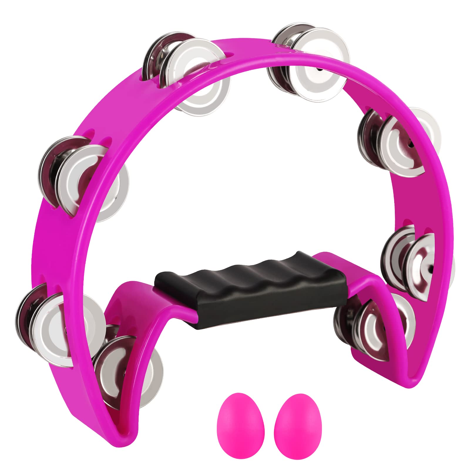 Amazon.com: EastRock Tambourine,Metal Jingles Hand Held Percussion