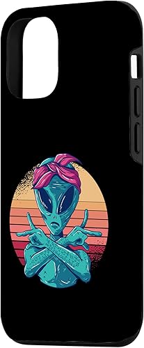 Miniatura 2 de iPhone 15 Pro Alien Space Nerd Geek Extraterrestrial Lover Retro Vintage Case