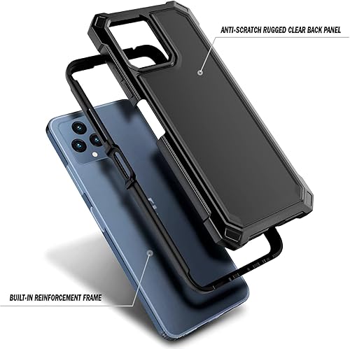 Miniatura 4 de NZND Funda para T-Mobile REVVL 6 5G  REVVL 6X 5G con protector de pantalla incorporado, cubierta protectora resistente a los golpes de cuerpo