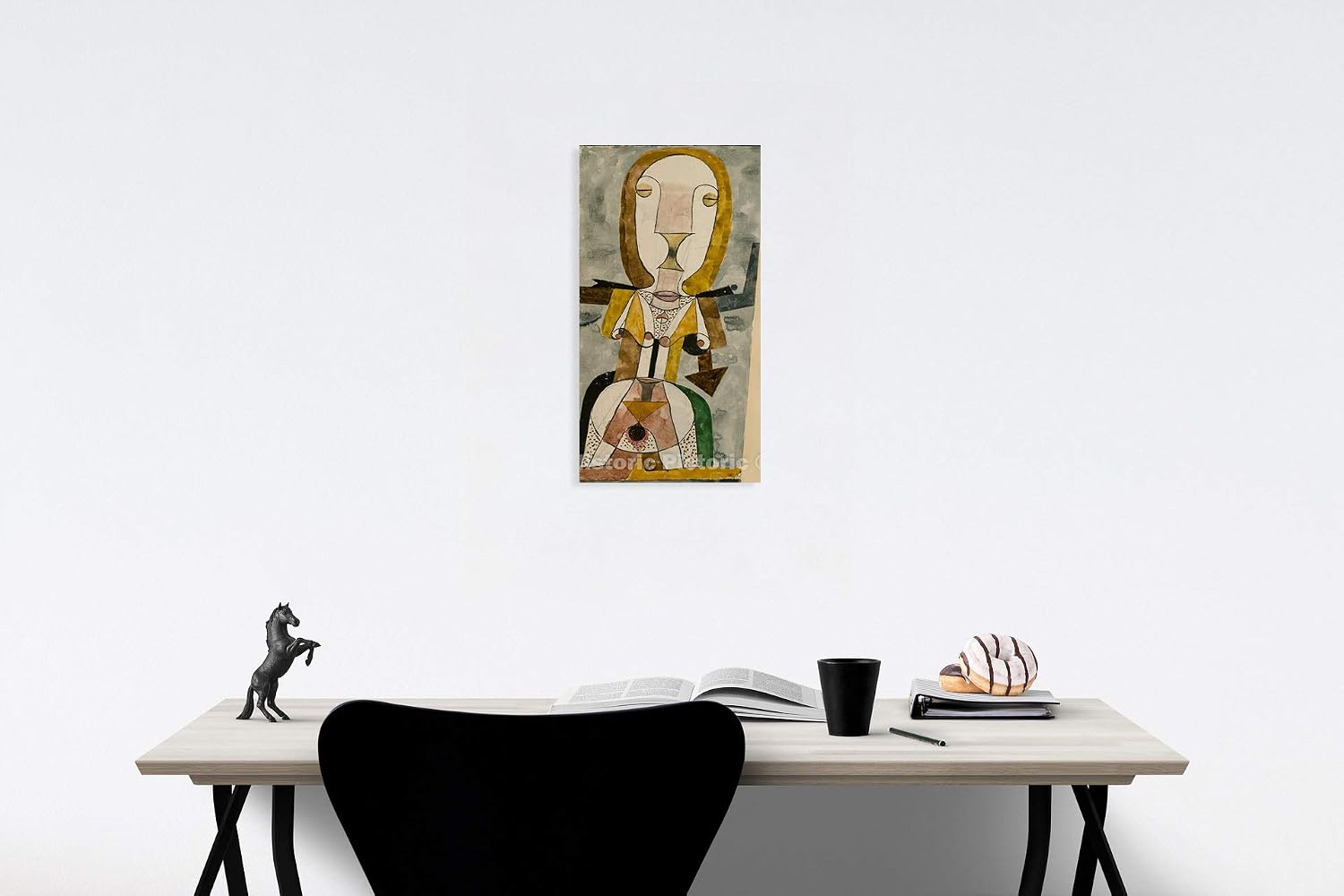 Historic Pictoric Art Print : Paul Klee - Popular Wall-Painting : Vintage Wall Décor : 18in x 36in