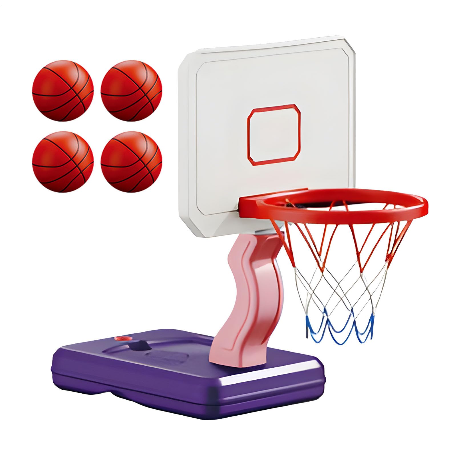 Aro De Baloncesto Para Niños: Juguete Deportivo Al Aire Resistente Y Ajustable, Base Antifugas, Fácil Montaje, Material Duradero De Alta Calidad | Divertido Juego De Actividad Física Para Verste