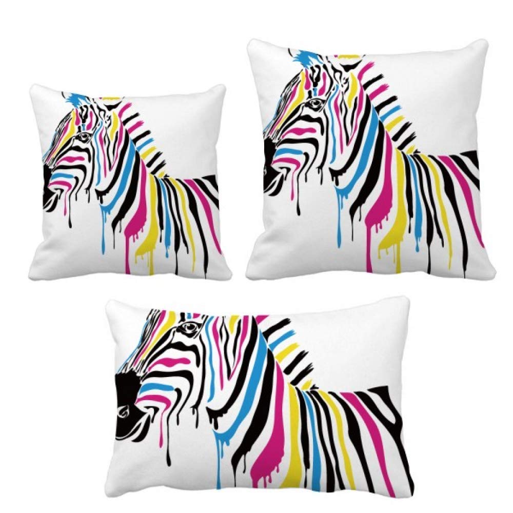 Coussin arc-en-ciel DIYthinker Pinto avec sa housse déco