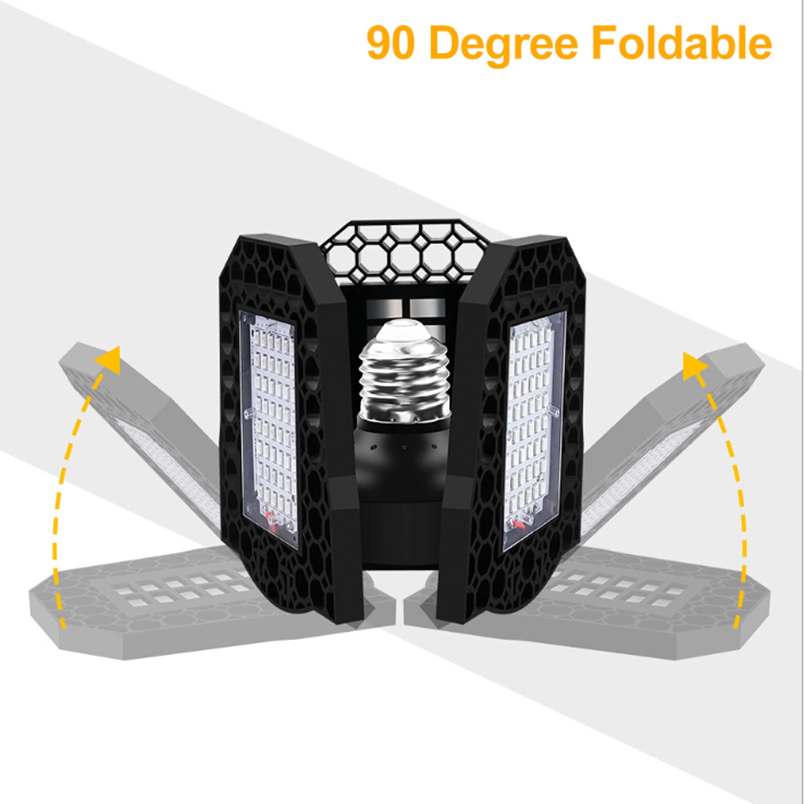 LED Cultive Barras de luz Plantas de Espectro Completo Lámpara de Crecimiento, para Invernadero hidropónico Interior, siembra y floración - E26/E27,80w（144）