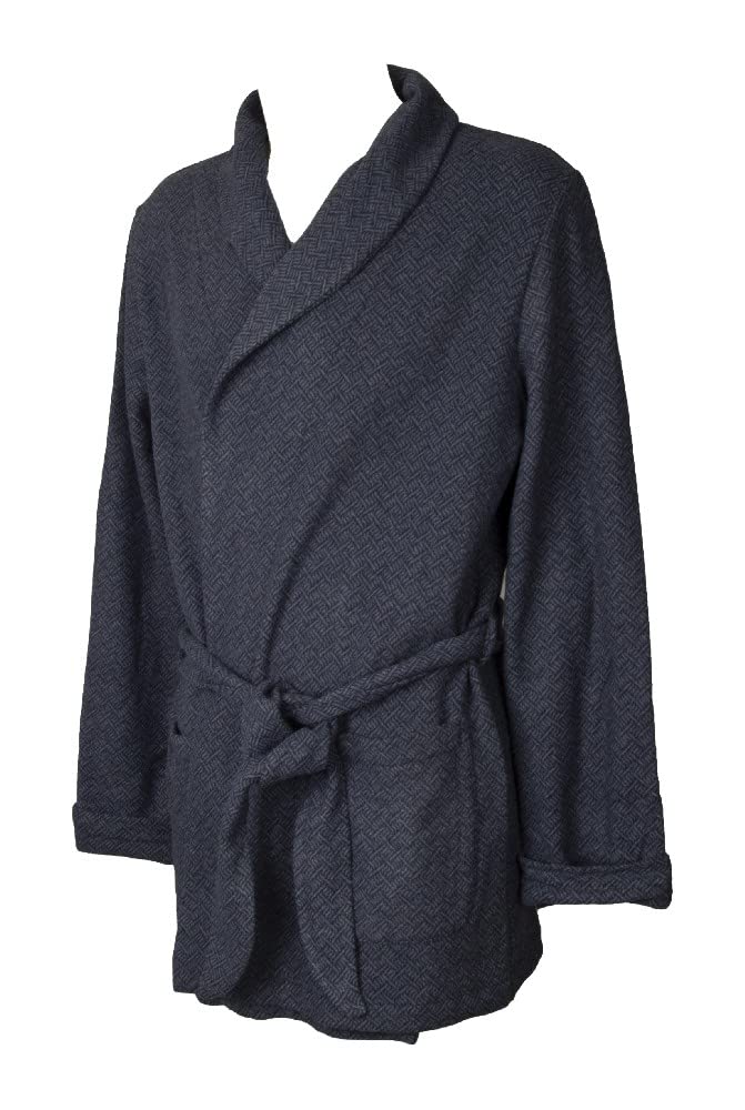 RAGNO Bata corta cruzada de hombre bolsillos y cinturón de invierno eco-milan en mezcla de algodón artículo U588NS