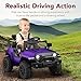 Best Choice Products 6V Kids Ride On Toy, Mini Truck, Electric Play Car w/Parent Remote Control, 4-Wheel Suspension, LED Lights, 2 Speeds, Functional Horn, 3.1MPH Max Speed - Purple