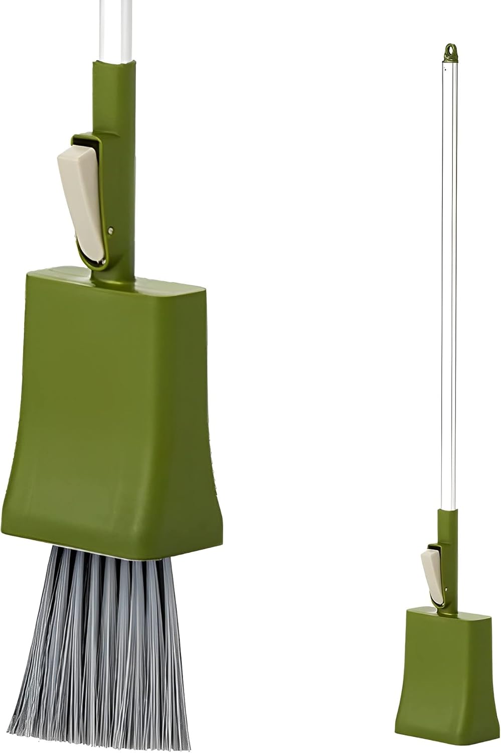 Nippon Clintech Broom, Green, Width 3.7 x Depth 2.4 x Height 26.4 inches (9.5 x 6 x 67 cm), STAND. Free Standing Bloom S