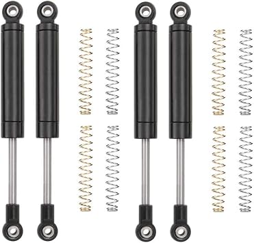 Que-T 4pcs/Set Metal Shock Absorbers for 1/10 RC TF2 TRX4 SCX10 D90 Wraith 90mm