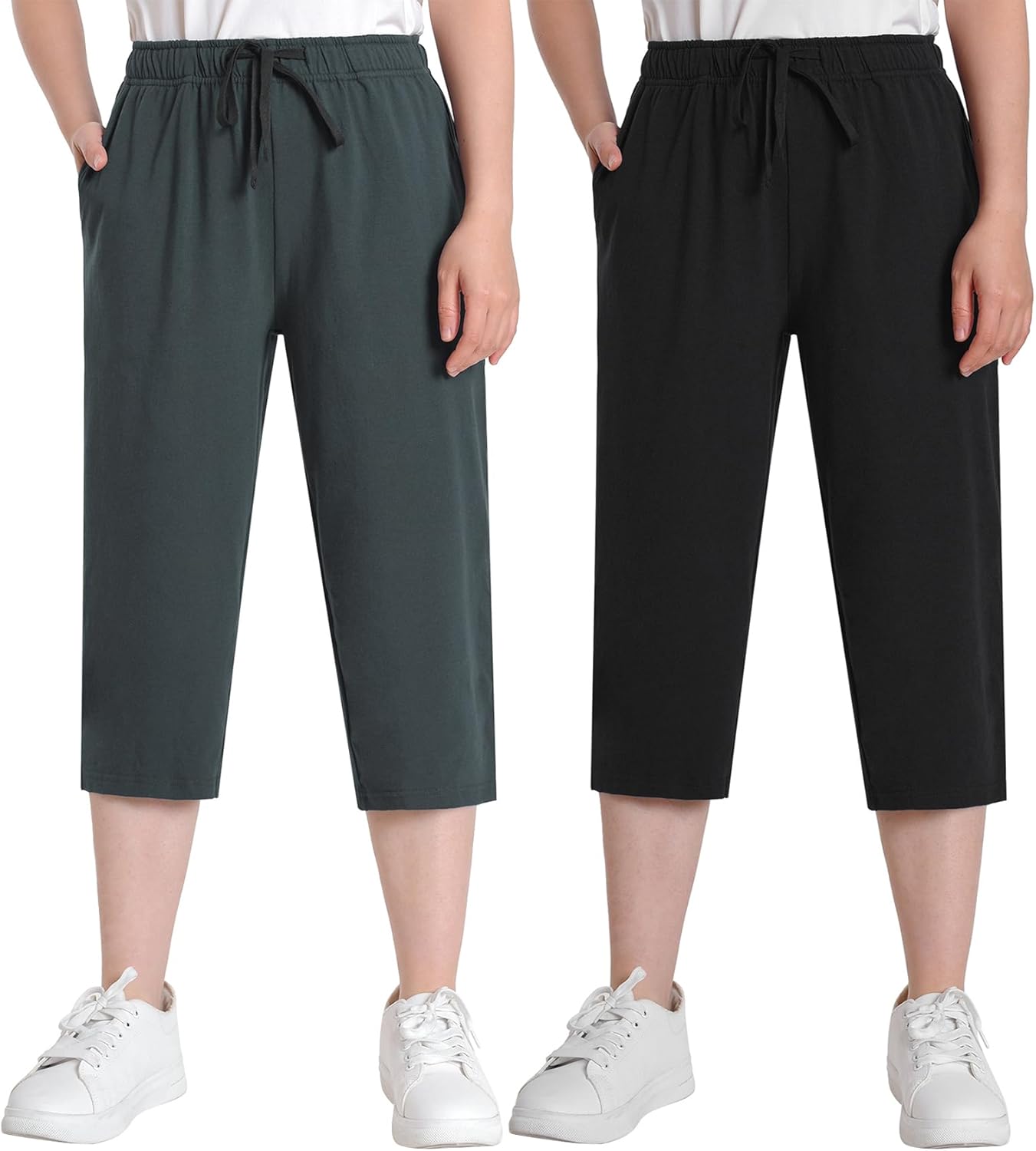 Women's Capris Petite Short Length 2 Pack