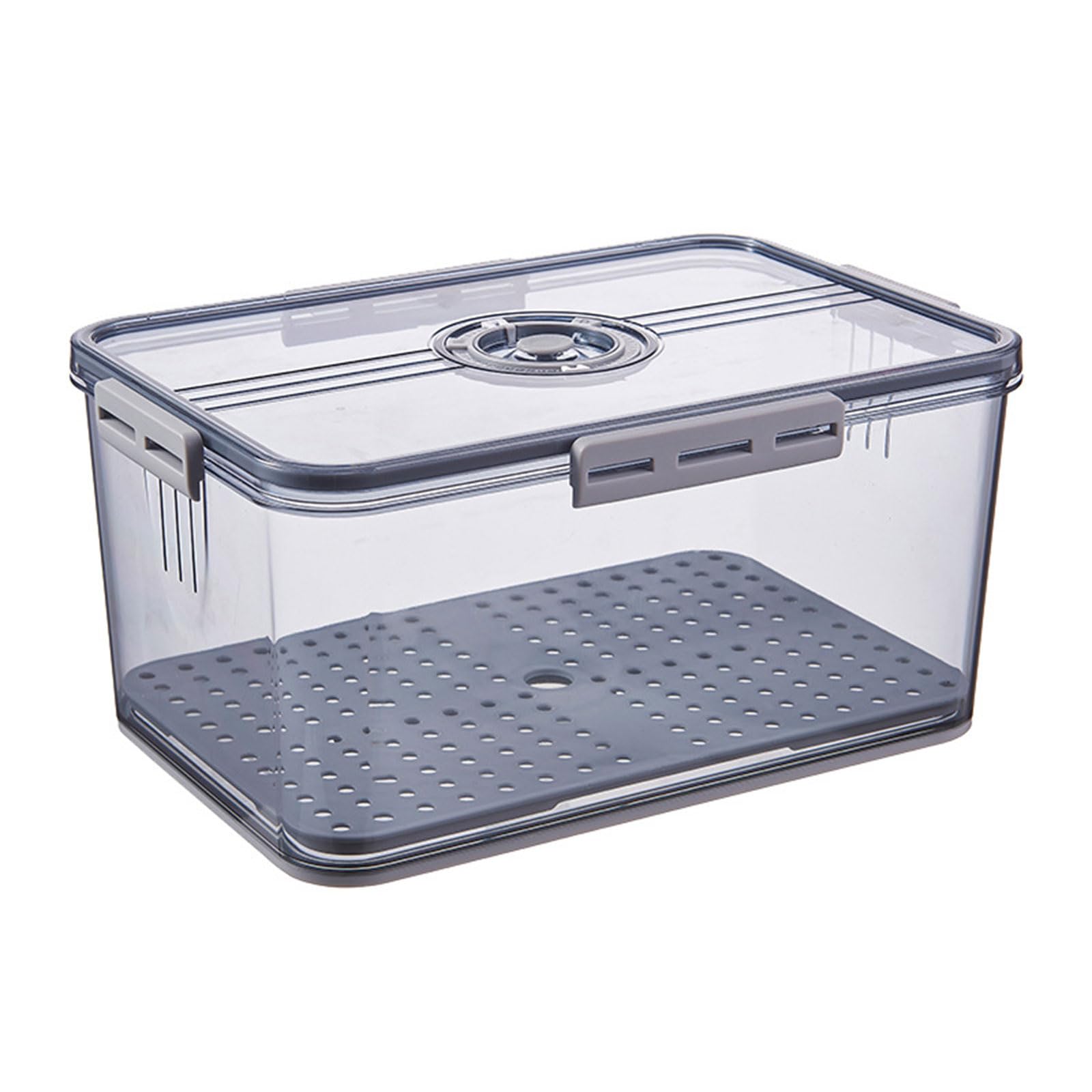 Kalttoy Grey Preserving Bread Holder Multipurpose Bread Organizers Bin For Efficient Kitchen And Pantries Management Plastics Container