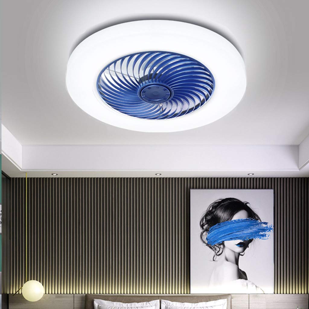 Lampada da soffitto a LED con ventilatore, 72W, moderna, dimmerabile con telecomando, silenziosa, ideale per camera da letto, soggiorno, cucina, stile country, con timer, lampadario per cameretta bam