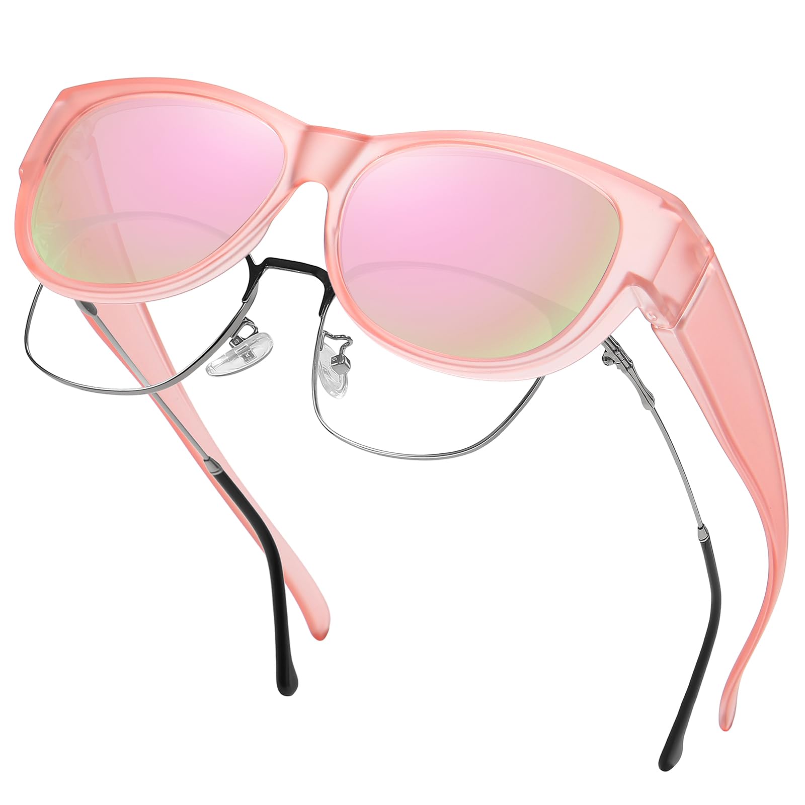 GEGURI Polarisierte Sonnenbrille für Damen und Herren, elegantes Katzenaugen-Design, 100% UV-Schutz